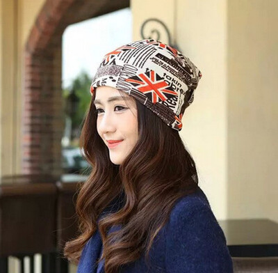 

Autumn and winter ladies multi-functional three-letter pile heap cap