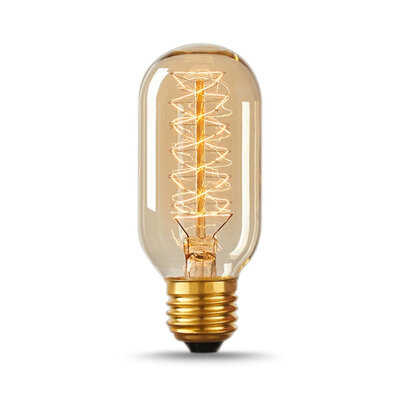 

BOKT 60W Vintage Edison Bulbs T45 Antique Tubular Style Bulb 2700K E26 Base 220-230V Лампы накаливания для домашних светильников