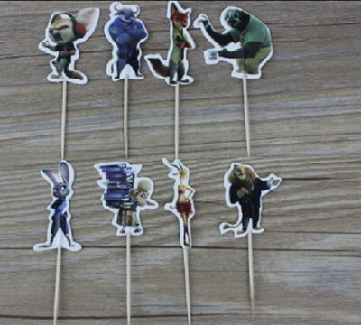 

24pcslot Frozen Esla Anna Snow Freezing Toppers Picks Cupcake Toppers Picks Kid Birthday Party Decorations Evnent Party