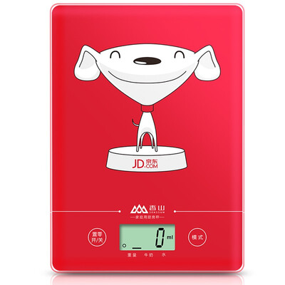 

Xiangshan CAMRY EK523R Jingdong custom limited edition electronic kitchen scale baking said Jingdong red