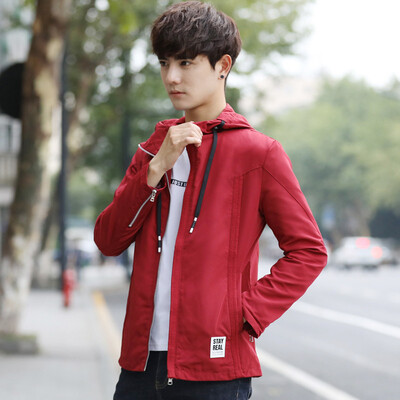 

2017 Fall new men's jacket hooded jacket male casual students on the clothes autumn and winter men's clothing as gift for men