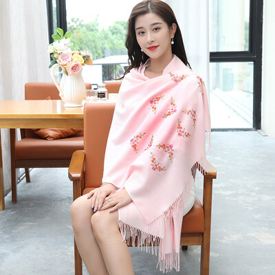 

Shanghai stock STORY Of SHANGHAI ladies scarves autumn&winter warm shawl white