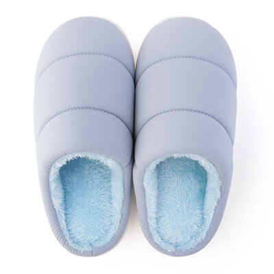 

Park West (POSEHOME) simple parent-child plush slippers plush slippers light warm female female 2001 Light green 38-39