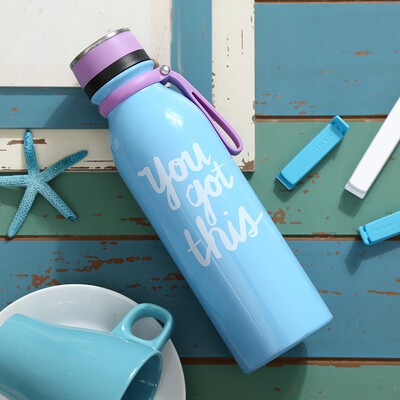 

A Ting Double Wall Вакуумная изоляция из нержавеющей стали Бутылка для воды 20 унций.