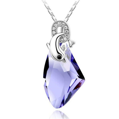 

Австрийский кристалл ожерелье Dolphin Pendant женщин высокого качества красный Rhinestone моды годовщины подарок подарок 979