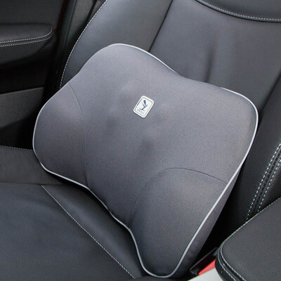 

Jingdong supermarket] free car lumbar back pad car car memory cotton lumbar pillow rock lime