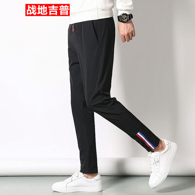 

Battlefield Jeep Casual Pants Men's Fashion Bundle Bags Simple Straight Pants Slim Pants 17095ZTX704 Black L