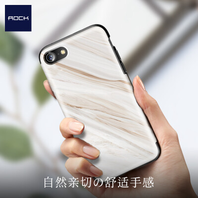 

Locke (ROCK) Apple 7/8 phone case iphone7 / 8 protective sleeve all-inclusive drop-resistant silicone soft shell element series marble white