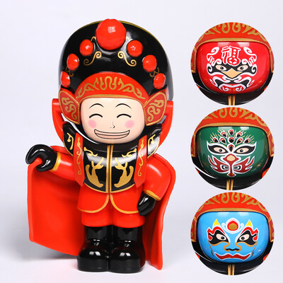 

Weilong creative birthday gift to send girls Sichuan opera face doll doll ornaments Chinese characteristics abroad gifts to send foreigners to friends red