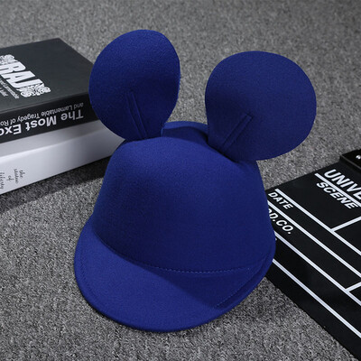 

Autumn and winter children's fashion mickey hat parent-child cap cape hat equestrian small hat