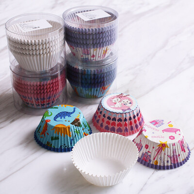 

Magic Kitchen (Magic Kitchen) baking tools high temperature muffin cupcake paper tray 100 loaded with more models random delivery