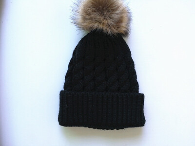 

Children twist knitted wool hat with hair ball hat baby winter warm hat ebay hot