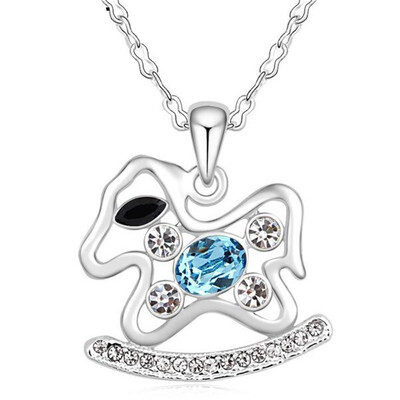 

Австрия Кристалл подвеска ожерелья животных белого золота цвет женщин партии подарок Высокое качество моды ювелирные изделия .17900