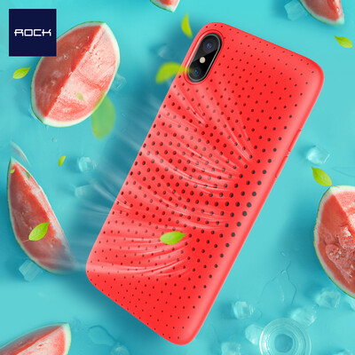 

ROCK Apple X 10 Phone Case iPhoneX 10 Case Lightweight&breathable silicone shell soft shell red
