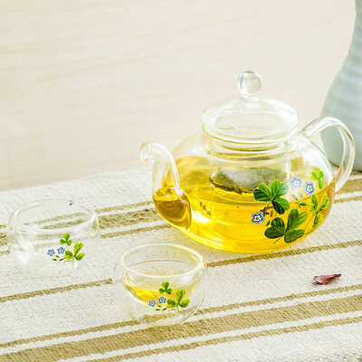 

A Ting чайный сервиз, американская печать, жаропрочные стекла, большой чайник, набор посуды, две чашки