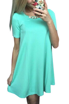 

Lovaru ™2015 Loose summer Dress new fashion women casual dresses for women Leisure contracted style Comfortable summer style