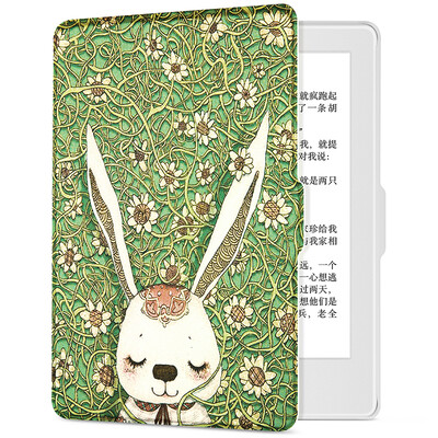 

Platts for Kindle 558 Edition Case Shell Paintings Series New Kindle eBook Sleeping Holster White - Jungle Meng Rabbit
