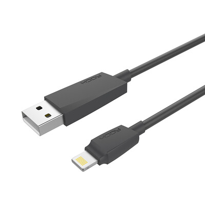

Локк (из ROCK) Apple MFi линия данных аутентификации зарядный кабель для Mac 7iphone6s / плюс / SE / 5 / IPad 1 ярдов Black