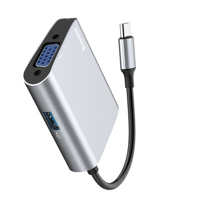 

Baseus Express Type-C Notebook VGA Line Adapter with Audio Port HD Video Converter Box Box Cable TV Projector Adapter