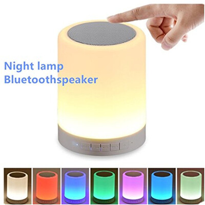 

LED Night Light Настольная лампа Портативный Bluetooth-динамик, прикроватная лампа с беспроводными динамиками BT Smart LED Touch