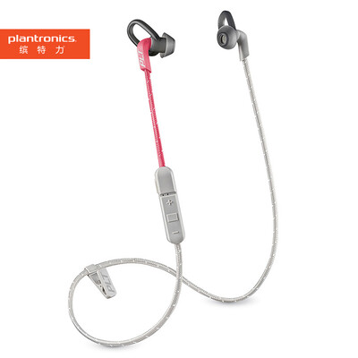 

Plantronics BackBeat FIT 300 Lightweight Sport Bluetooth Headset Stereo Headphones Music Headphones Universal In-Line Coral Powder Gray