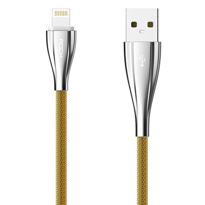 

ROCK Charging&Data Transfer Cable Stainless Steel 03M Champagne Gold