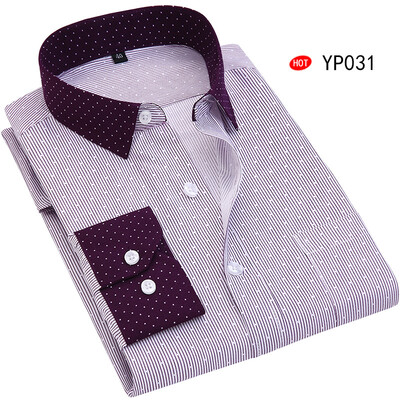 

Men Shirt Fashion Long Sleeve Printing Spring Autumn Slim