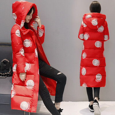 

2017 winter new Korean version of the self-cultivation camouflage in the long paragraph women's cotton cotton jacket jacket