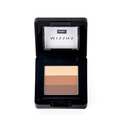 

Mystery still (MISSHA) Tri-color gradient eye shadow [No. 4 wine red] 2g (multicolor eye shadow waterproof nude makeup is not easy Tuozhuang)
