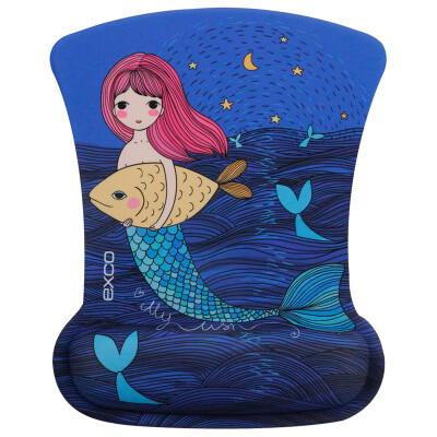 

Appropriate cool EXCO mermaid memory cotton art wrist mouse pad cute cartoon home office wrist pads cloth mouse pad MSP011