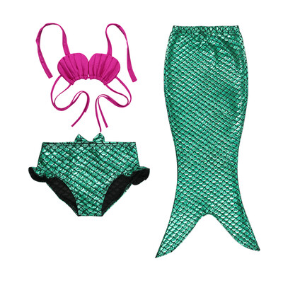 

парень девушки золочение Mermaid хвост костюм купальников бикини купальник наряд 3pcs комплекс
