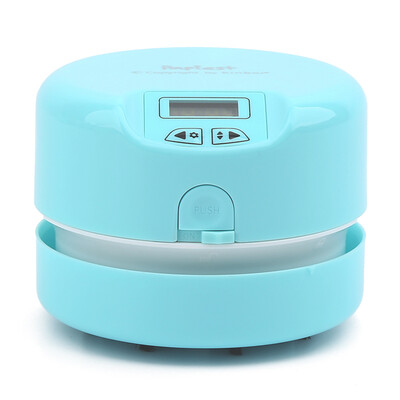 

kinbor desktop vacuum cleaner keyboard dust collector with digital clock office supplies papiest blue NC5800