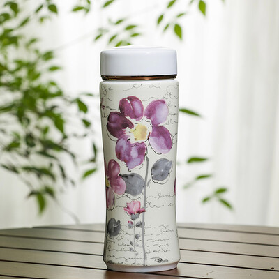 

A Ting двойной стены керамической бутылки с водой 10 оз.