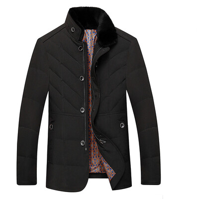 

Down jacket men in the long section thick winter jacket warm winter clothes feathers down jacket as gift for men