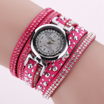 

Watch Women Luxury Dress Leather Pendants Bracelet Wristwatch Women Quartz Watch Casual Vintage Watch