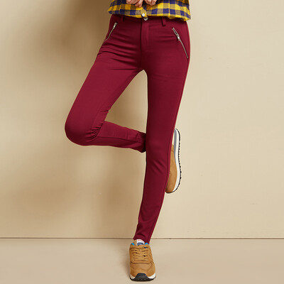 

Semir Leggings fall women simple&simple color Slim was thin casual long pants Korean version of the ladies wild tide 10315210500 treasure blue