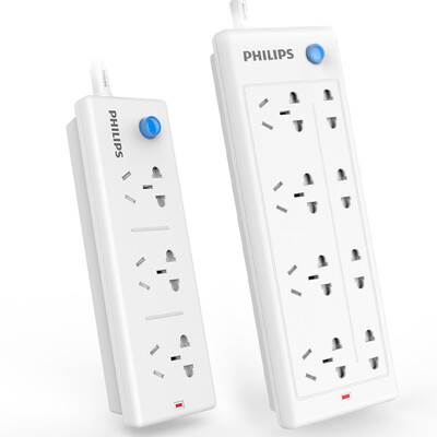 

Philips (PHILIPS) plug-in plug-in child safety socket 8 full length 1.8 m +3 full length 1.8 m row of the new national standard package drag line board / wiring board