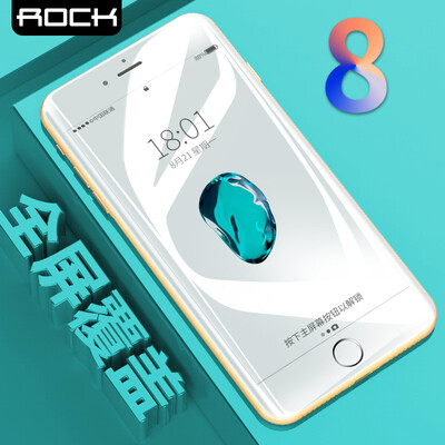 

Лок (из ROCK) Apple 8 полноэкранный фильм / iPhone8 стали пленка / 3D мягкий край стеклянной пленки / сотового телефона взрыв белой пленки 0,23 мм