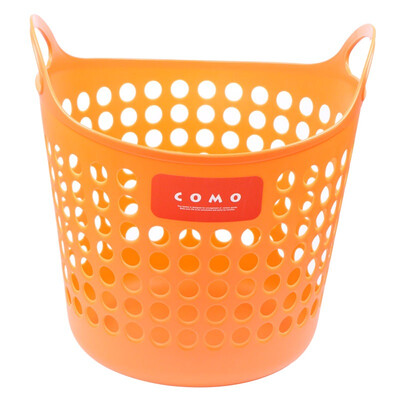 

INOMATA COMO series imported sundries box dirty clothes storage basket toy storage basket laundry basket orange