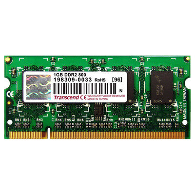 

Память ноутбуков Transcend DDR2 800 1GB