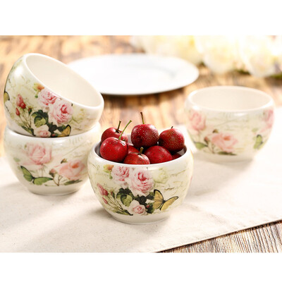 

A Ting American Style Printing Ceramic Bowl Sets 4 Inchs