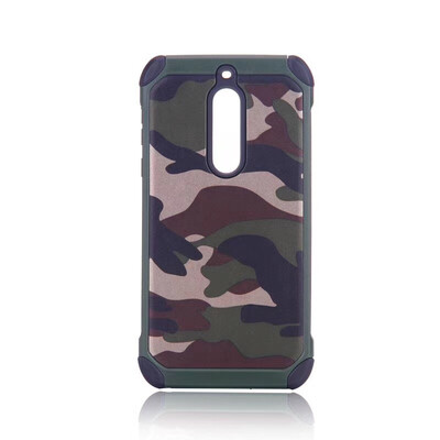 

JEREFISH Phone Case Forest Camouflage for Microsoft Nokia 5 Cover with Shockproof Corner and Ultra-light