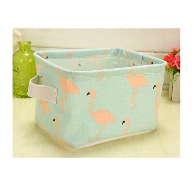 

Cute Pattern Square Fabric Storage Basket Foldable Storage Bins Storage Cube Storage Bin Toys Desk Organiser for Makeup Toys