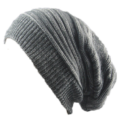

Fashion double color Melaleuca fold hat warm hedge heap hat hood knitting wool hat