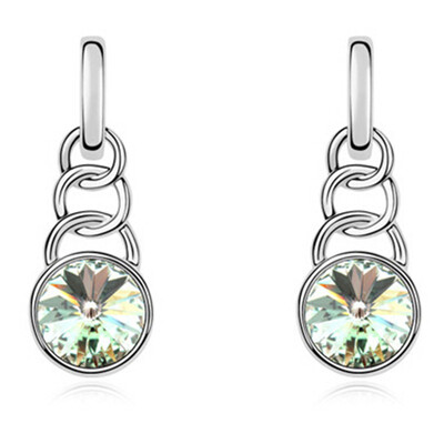 

Fashion Austrian Crystal Jewelry Drop Earrings For Women Evening Party Jewelry 9804
