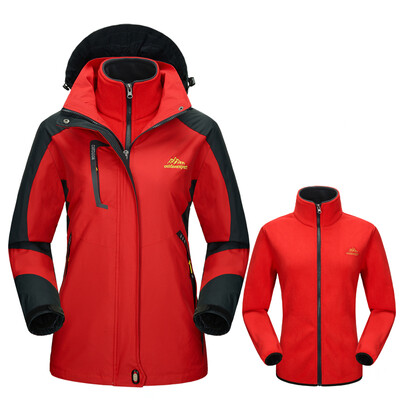 

Men Winter Jacket women Jacket Two-piece Warm and Comfortable Windproof waterproof Jacket