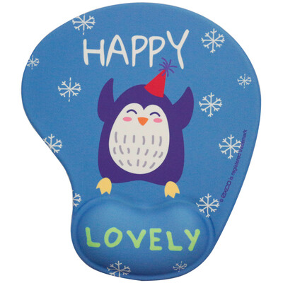 

Прохладный EXCO должен соответствовать радость пингвин гель запястье коврик для мыши классический эргономичной запястье толстый матрас, домашний офис бизнес скольжения PU нижнюю поверхность запястий коврик для мыши MSP025