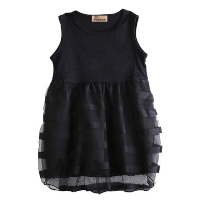 

Summer Toddler Kids Girls Sleeveless Tops Ruffle Tulle Party Dress Dresses 2-8Y