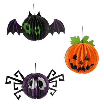 

Halloween Party Decorations Hangning Ghost For Home Wall Ornaments Halloween Decoration Honeycomb Ball Horror Props