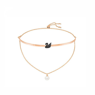 

SWAROVSKI Swarovski Iconic Лебедь Черный лебедь женщина Ши Gete ветра кристалл жемчужное ожерелье 5351807